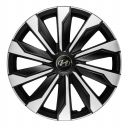 Колпаки 4Racing Typhoon Silver&Black R16 Hyundai (Комплект 4 шт.)
