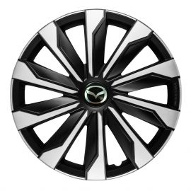 Колпаки 4Racing Typhoon Silver&Black R16 Mazda (Комплект 4 шт.)