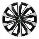 Колпаки 4Racing Typhoon Silver&Black R16 Mitsubishi (Комплект 4 шт.)