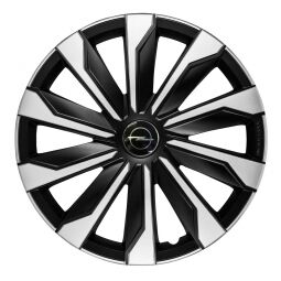 Колпаки 4Racing Typhoon Silver&Black R17 Opel (Комплект 4 шт.)
