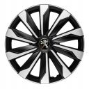 Колпаки 4Racing Typhoon Silver&Black R16 Peugeot (Комплект 4 шт.)
