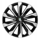 Колпаки 4Racing Typhoon Silver&Black R16 Skoda (Комплект 4 шт.)