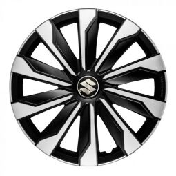 Колпаки 4Racing Typhoon Silver&Black R17 Suzuki (Комплект 4 шт.)