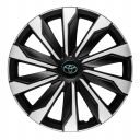 Колпаки 4Racing Typhoon Silver&Black R16 Toyota (Комплект 4 шт.)