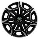 Колпаки 4Racing Varido Silver&Black R14 Citroen (Комплект 4 шт.)