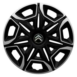 Колпаки 4Racing Varido Silver&Black R16 Citroen (Комплект 4 шт.)