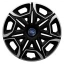 Колпаки 4Racing Varido Silver&Black R14 Ford (Комплект 4 шт.)