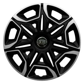 Колпаки 4Racing Varido Silver&Black R16 Kia (Комплект 4 шт.)