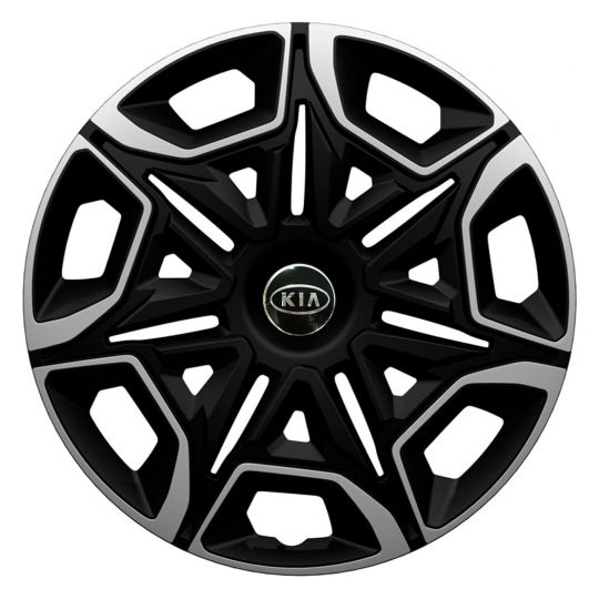 Колпаки 4Racing Varido Silver&Black R16 Kia (Комплект 4 шт.) Колпаки 4Racing Varido Silver&Black R16 Kia (Комплект 4 шт.)