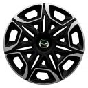 Колпаки 4Racing Varido Silver&Black R14 Mazda (Комплект 4 шт.)