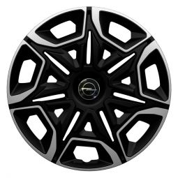 Колпаки 4Racing Varido Silver&Black R14 Opel (Комплект 4 шт.)