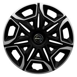 Колпаки 4Racing Varido Silver&Black R14 Opel (Комплект 4 шт.)