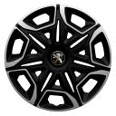 Колпаки 4Racing Varido Silver&Black R14 Peugeot (Комплект 4 шт.)