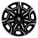 Колпаки 4Racing Varido Silver&Black R14 Skoda (Комплект 4 шт.)