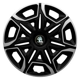 Колпаки 4Racing Varido Silver&Black R14 Skoda (Комплект 4 шт.)
