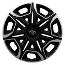 Колпаки 4Racing Varido Silver&Black R14 Toyota (Комплект 4 шт.)