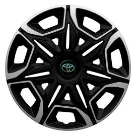 Колпаки 4Racing Varido Silver&Black R16 Toyota (Комплект 4 шт.)