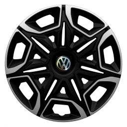 Колпаки 4Racing Varido Silver&Black R16 Volkswagen (Комплект 4 шт.)