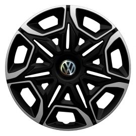 Колпаки 4Racing Varido Silver&Black R16 Volkswagen (Комплект 4 шт.)