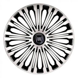 Колпаки 4Racing Volante Silver&Black R17 Fiat (Комплект 4 шт.)