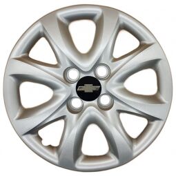 AK Автомобільні модельні колпаки під болти R14, A119, сріблясті з логотипом Chevrolet (Комплект 4 шт.) AK Автомобільні модельні колпаки під болти R14, A119, сріблясті з логотипом Chevrolet (Комплект 4 шт.)