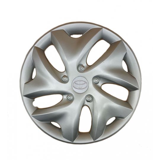 AK Автомобільні модельні колпаки R15, A122, сріблясті з сірим логотипом Toyota (Комплект 4 шт.) AK Автомобільні модельні колпаки R15, A122, сріблясті з сірим логотипом Toyota (Комплект 4 шт.)