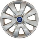 AK Автомобільні модельні колпаки  R15, A129, сріблясті з логотипом Ford (Комплект 4 шт.)