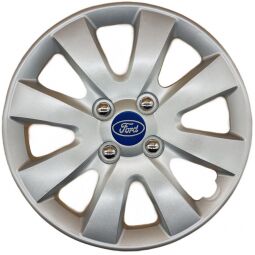 AK Автомобільні модельні колпаки  R15, A129, сріблясті з логотипом Ford (Комплект 4 шт.) AK Автомобільні модельні колпаки  R15, A129, сріблясті з логотипом Ford (Комплект 4 шт.)