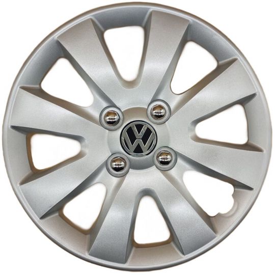 AK Автомобільні модельні колпаки  R15, A129, сріблясті з логотипом Volkswagen (Комплект 4 шт.) AK Автомобільні модельні колпаки  R15, A129, сріблясті з логотипом Volkswagen (Комплект 4 шт.)
