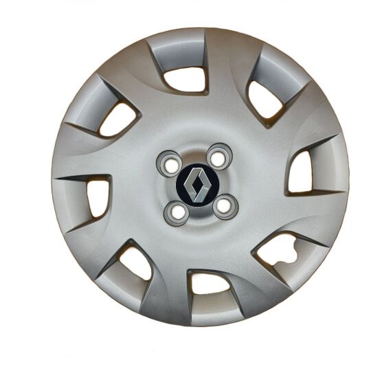 AK Автомобільні модельні колпаки під болти R15, A133, сріблясті з логотипом Renault (Комплект 4 шт.) AK Автомобільні модельні колпаки під болти R15, A133, сріблясті з логотипом Renault (Комплект 4 шт.)
