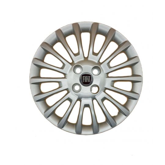 AK Автомобільні модельні колпаки під болти R15, A138, сріблясті з логотипом Fiat (Комплект 4 шт.) AK Автомобільні модельні колпаки під болти R15, A138, сріблясті з логотипом Fiat (Комплект 4 шт.)