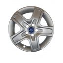 AK Автомобільні модельні колпаки R16, A143, сріблясті з логотипом Ford (Комплект 4 шт.)