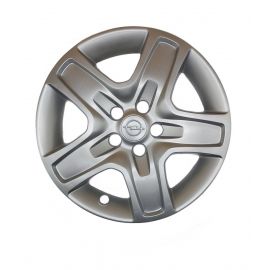 AK Автомобільні модельні колпаки R16, A143, сріблясті з логотипом Opel (Комплект 4 шт.)