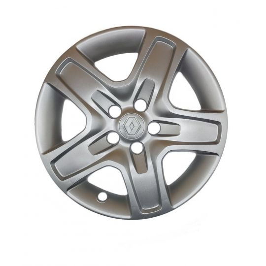 AK Автомобільні модельні колпаки R16, A143, сріблясті з логотипом Renault (Комплект 4 шт.)