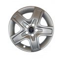 AK Автомобільні модельні колпаки R16, A143, сріблясті з логотипом Toyota (Комплект 4 шт.)