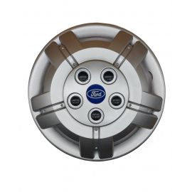 AK Автомобільні модельні колпаки R16, A146, сріблясті з логотипом Ford (Комплект 4 шт.)