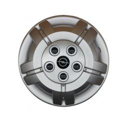 AK Автомобільні модельні колпаки R16, A146, сріблясті з логотипом Opel (Комплект 4 шт.)