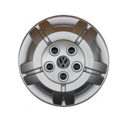AK Автомобільні модельні колпаки R16, A146, сріблясті з логотипом Volkswagen (Комплект 4 шт.)