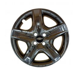 AK Автомобільні модельні колпаки R16, A148, чорні з логотипом Chevrolet (Комплект 4 шт.)