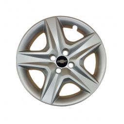 AK Автомобільні модельні колпаки R16, A148, сріблясті з логотипом Chevrolet (Комплект 4 шт.)