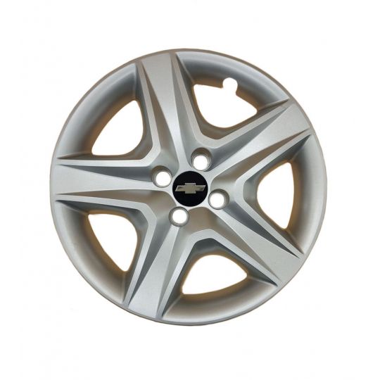 AK Автомобільні модельні колпаки R16, A148, сріблясті з логотипом Chevrolet (Комплект 4 шт.)