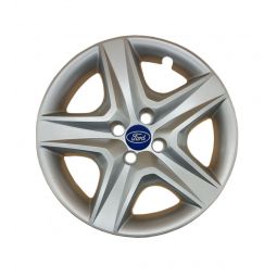 AK Автомобільні модельні колпаки R16, A148, сріблясті з логотипом Ford (Комплект 4 шт.)