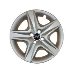 AK Автомобільні модельні колпаки R16, A148, сріблясті з логотипом Hyundai (Комплект 4 шт.)