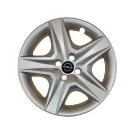 AK Автомобільні модельні колпаки R16, A148, сріблясті з логотипом Opel (Комплект 4 шт.)