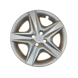 AK Автомобільні модельні колпаки R16, A148, сріблясті з логотипом Toyota (Комплект 4 шт.)