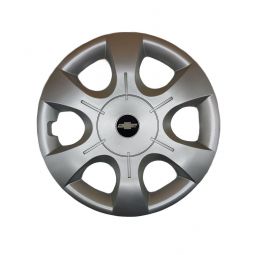 AK Автомобільні модельні колпаки R16, A149, сріблясті з логотипом Chevrolet (Комплект 4 шт.)