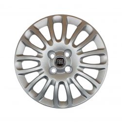 AK Автомобільні модельні колпаки R15, A161, сріблясті з логотипом Fiat (Комплект 4 шт.) AK Автомобільні модельні колпаки R15, A161, сріблясті з логотипом Fiat (Комплект 4 шт.)