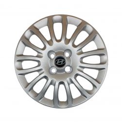 AK Автомобільні модельні колпаки R15, A161, сріблясті з логотипом Hyundai (Комплект 4 шт.)