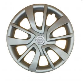 AK Автомобільні модельні колпаки R15, A174, сріблясті з сірим логотипом Opel (Комплект 4 шт.)