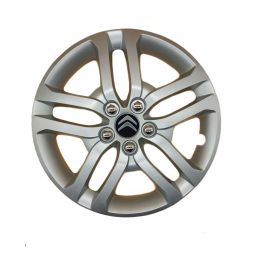 AK Автомобільні модельні колпаки R16, A178, сріблясті з логотипом Citroen (Комплект 4 шт.)